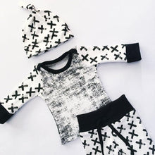 Baby Boy Black & White Design 3 PCs Outfit