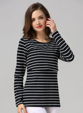 Stripes Breast Feeding Shirt