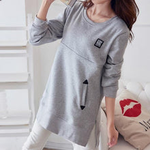 Loose Pregnant Sweater Shirt With Pockets