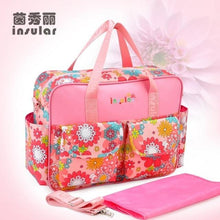 Multicolored Large Baby Diaper/Bottle Bag