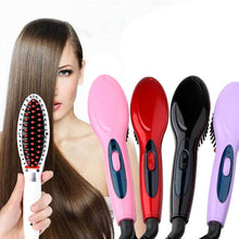 Electric hair straightener comb