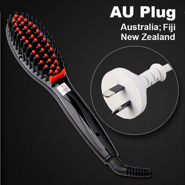 Electric hair straightener comb