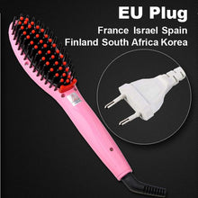 Electric hair straightener comb