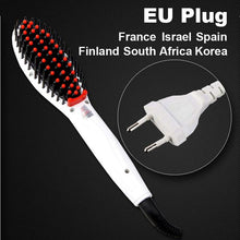 Electric hair straightener comb
